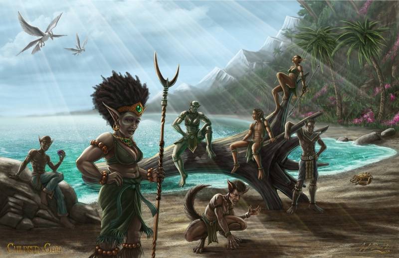 alay'otu's refugees digital painting children of gaia by jayel draco