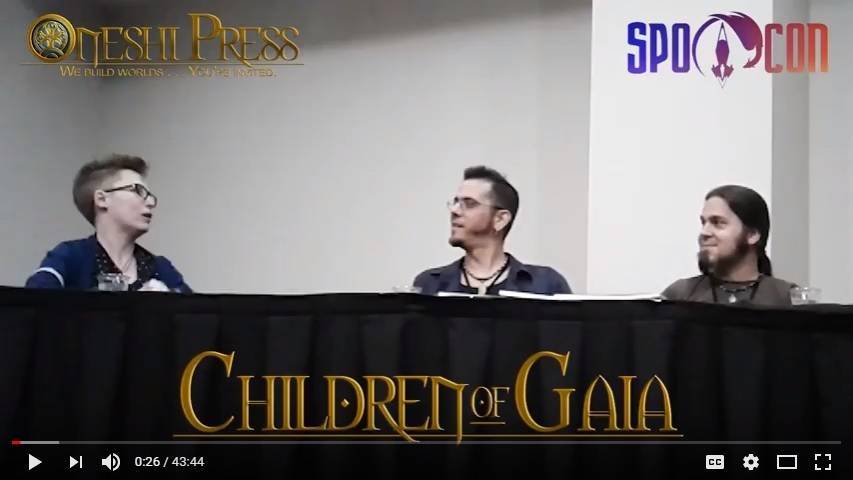 children of gaia panel spocon 2018 lynsey g jayel draco chris covelli